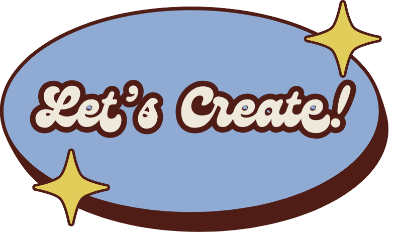 Owalna naklejka w stylu retro z napisem 