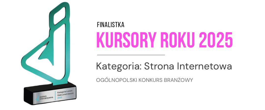 Finalistka Kursory Roku 2025 - Patie Projektuje, kategoria Strona Internetowa